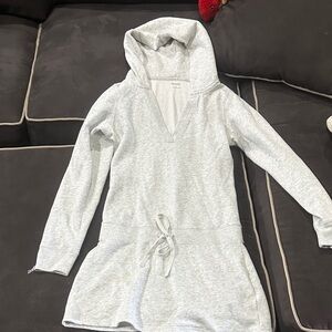 Hollister Gray Hooded Sweater Dress